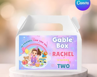 Caja de la Sra. Rachel Gabel / Recuerdos de fiesta de la Sra. Rachel / Decoraciones para fiestas de aprendizaje preescolar Caja de la Sra. Rachel Gabel Elmo / Fiesta de la Sra. Rachel / Hazlo tú mismo