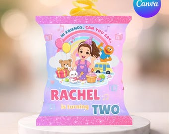 Bolsa de papas fritas de la Sra. Rachel / Recuerdos de fiesta de la Sra. Rachel / Decoraciones para fiestas de aprendizaje preescolar Bolsa de papas fritas de la Sra. Rachel Elmo / Fiesta de la Sra. Rachel / Hazlo tú mismo