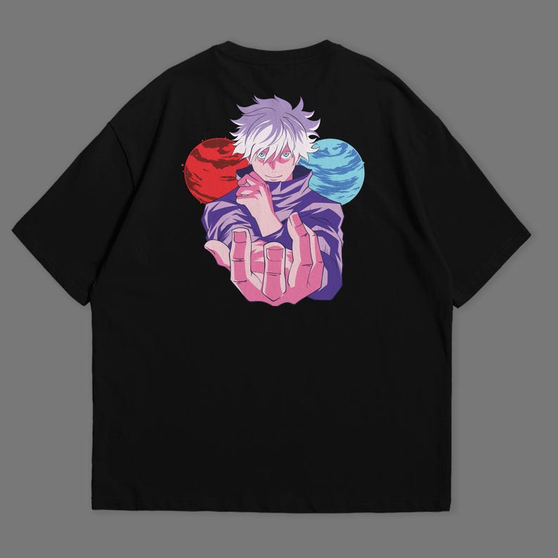 Poly Vector Gojo Gojo Satoru Layered SVG | Jujutsu Kaisen Vector Art (DTF Print File) - Etsy