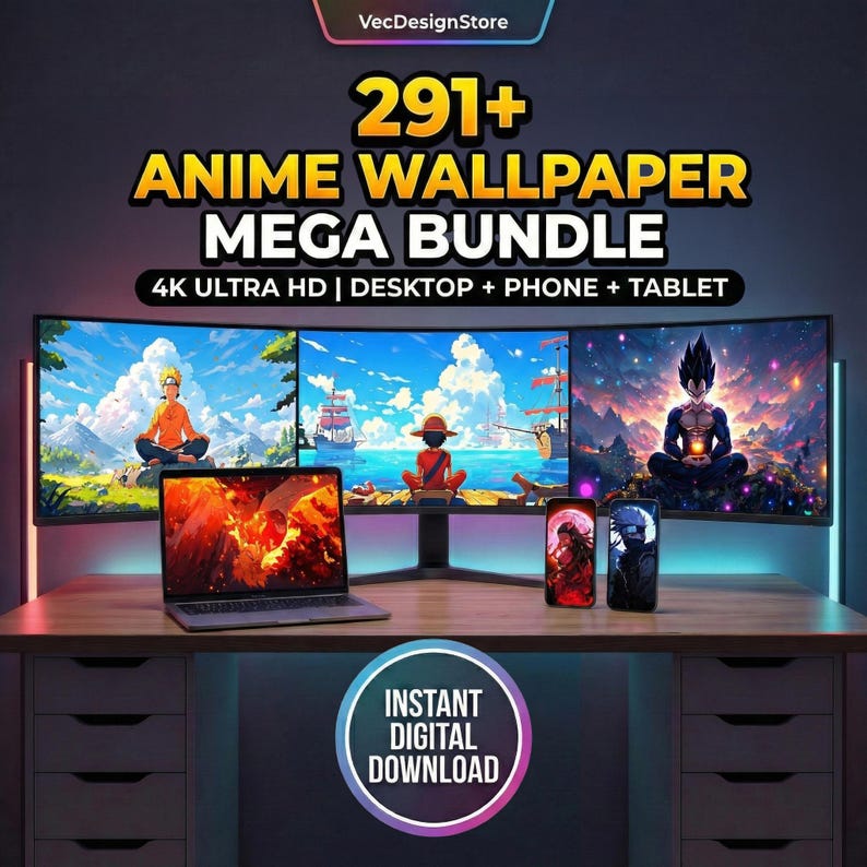 292+ Anime Wallpapers Bundle, HD Aesthetic Pack, Phone & Desktop ...