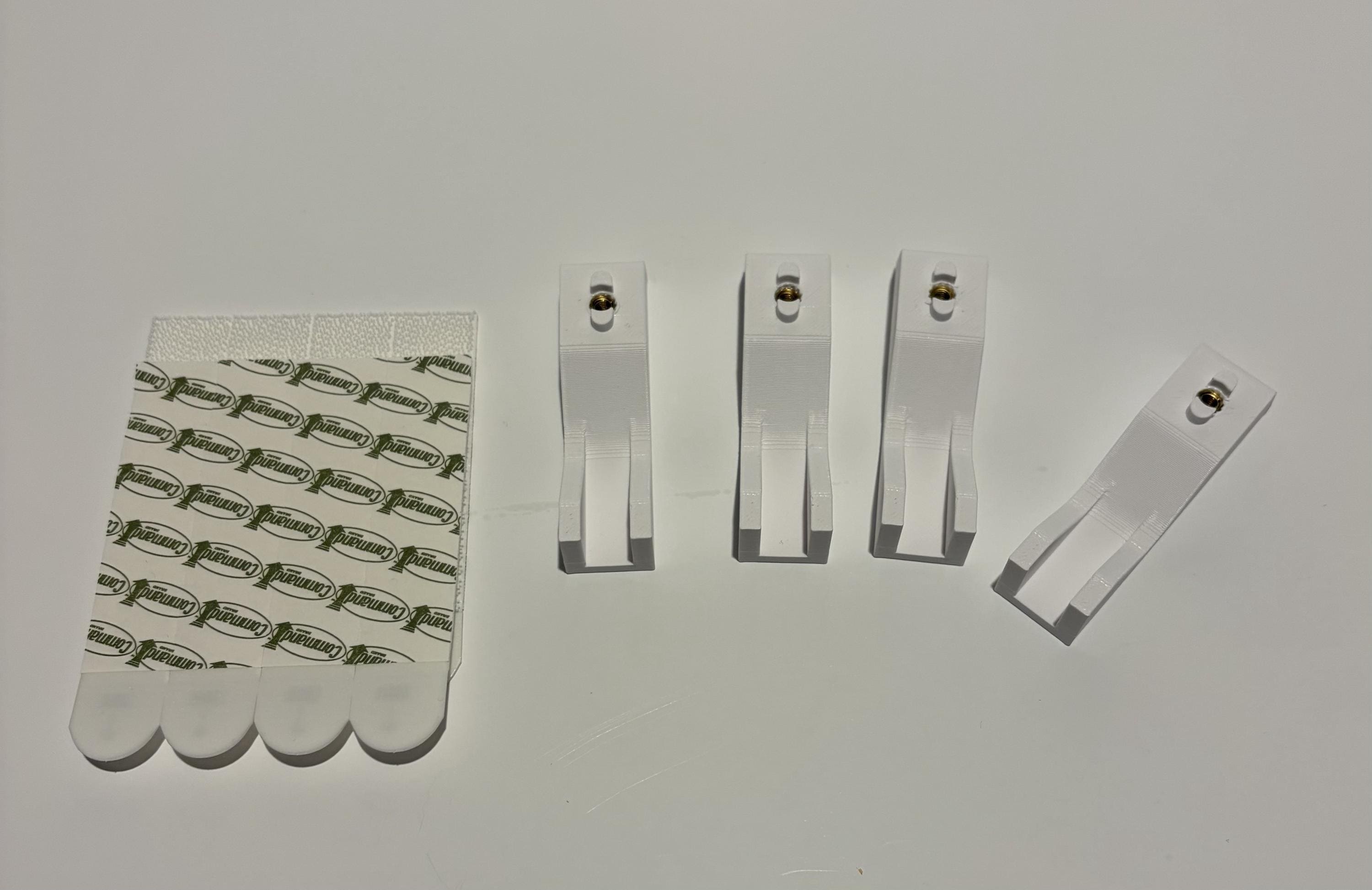 Ikea SKADIS No-drill Wall Mount Brackets | 3M Command Strip Mount ...