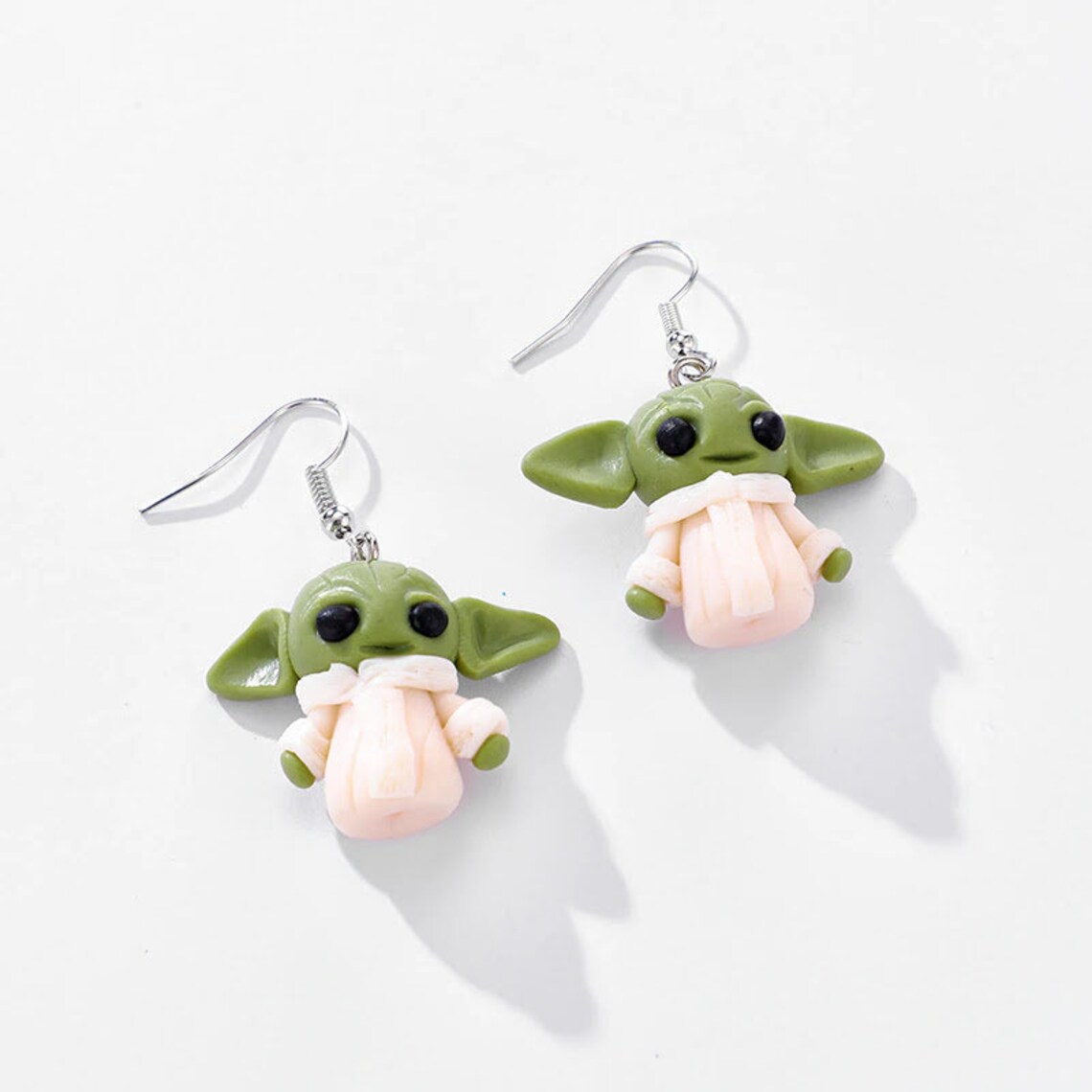 Baby Yoda Earrings Star Wars super cute polymer clay Etsy