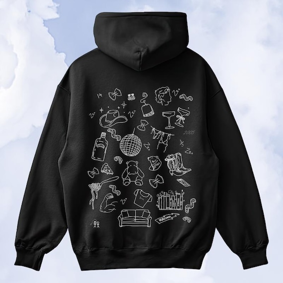 Custom Drawn Hoodie – Filled With Things You Love