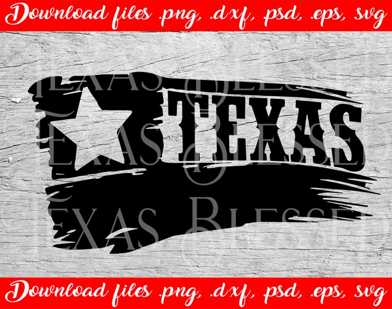 Download SVG TEXAS Flag Digital File for Cricut Silhouette ...