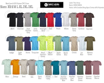 Next Level 6210 Unisex CVC Crew T-shirt 