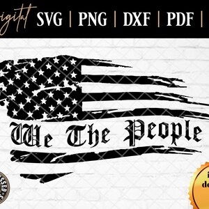 We the People Digital File SVG American Flag We the People - Etsy