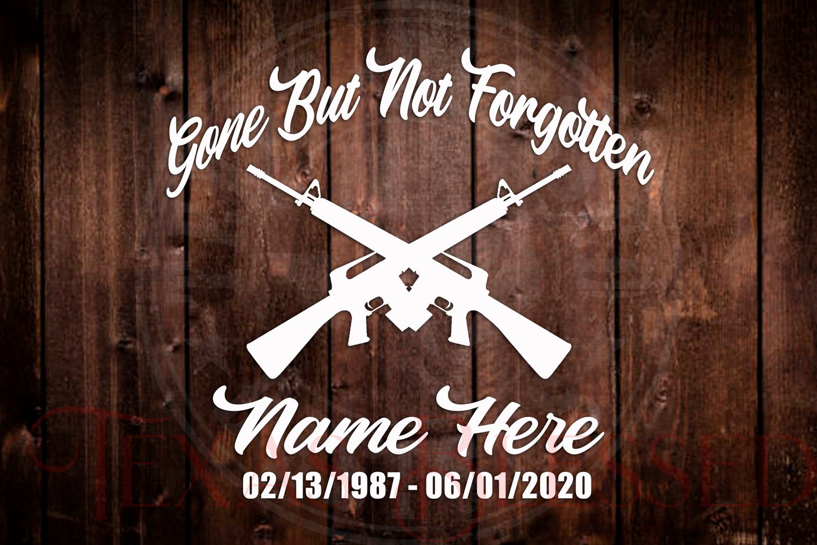 Soldier Military Gone But Not Forgotten Memorial Vinyl Decal | Etsy