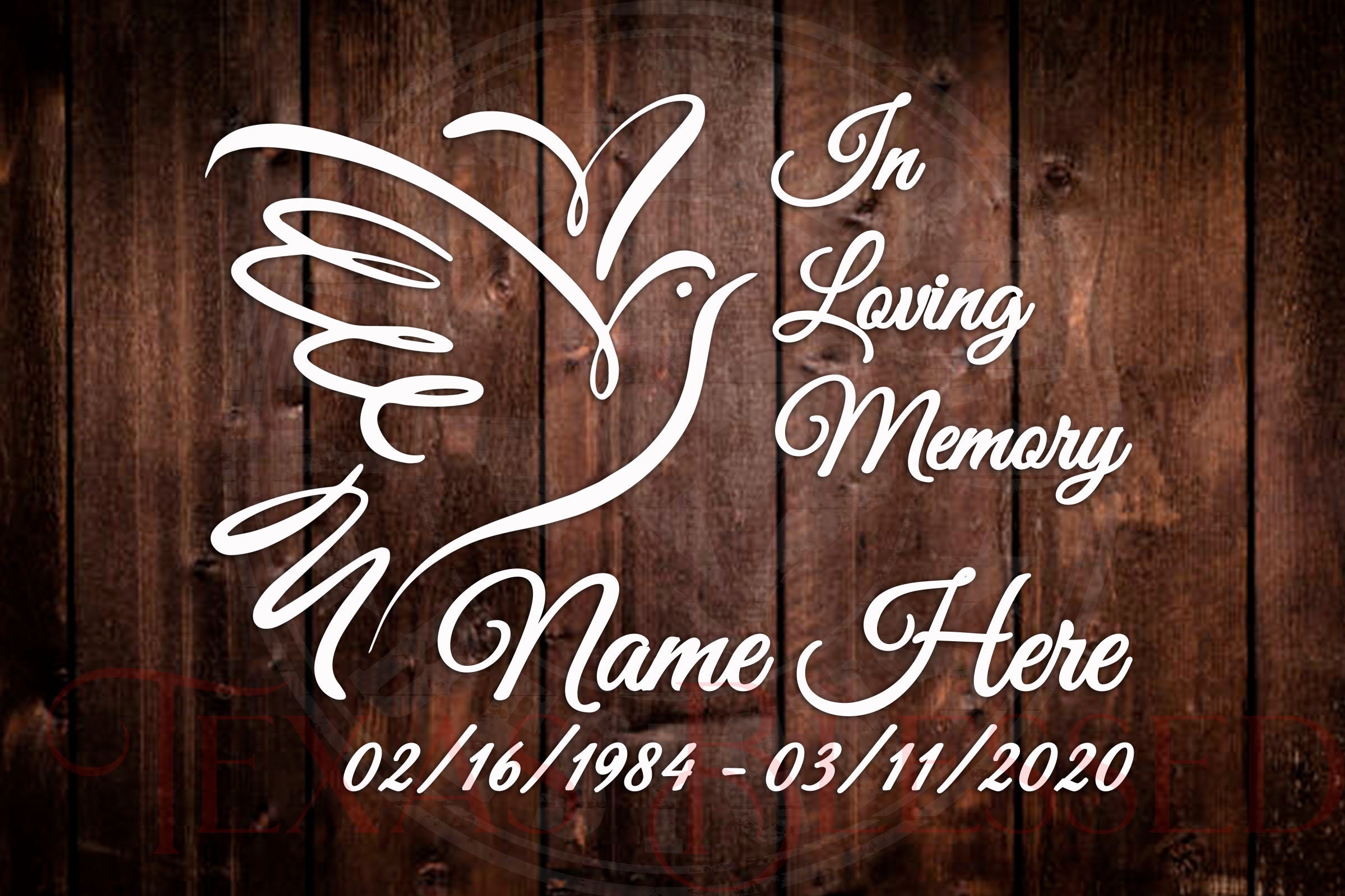 In Loving Memory Decal Templates In Loving Memory Decal Templates