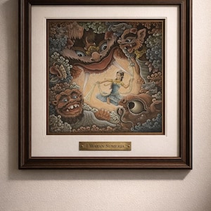 1166aki　バリ絵画 Batuan bali - Etsy 日本
