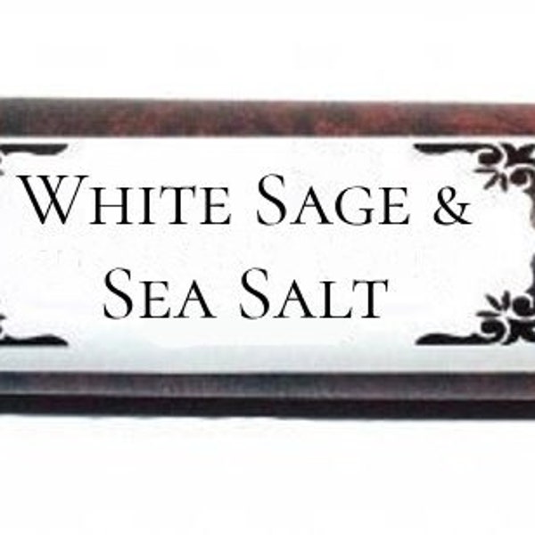 WHITE SAGE & Sea Salt /   Roll on Premium Perfume Oil / Weathered Driftwood, Cedar, Mandarin, Sage, Sea Salt