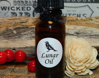 LUNAR OIL  .5 (1/2 oz)  - Anointing oil, Pagan, Wiccan