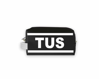 TUS (Tuscaloosa) City Abbreviation Travel Dopp Kit Toiletry Bag | Travel Gift | Travel Case | Groomsmen Gift | Homesick Gift