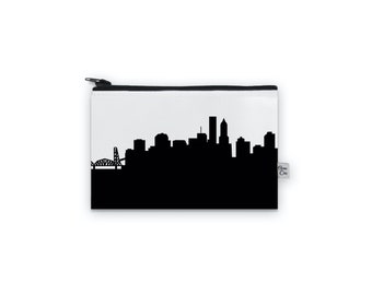 Portland OR Skyline Canvas Mini Geldbörse | Heimweh-Geschenk | Geschenk für Reiseliebhaber | Geschenke für Sie | Portland-Geschenke