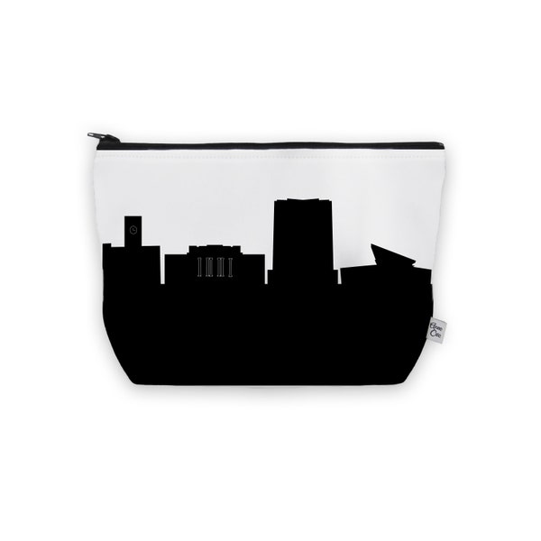 Bowling Green OH (Bowling Green State University) Skyline Cosmetic Makeup Bag | Travel Gift | Travel Case | Bridesmaid Gift | Graduation