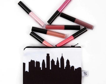 Philadelphia PA Skyline Canvas Mini Purse | Homesick Gift | Travel Lover Gift | Gifts for Her | Philadelphia Gifts