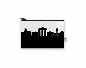 Oxford MS (University of Mississippi) Skyline Canvas Mini Purse | Homesick Gift | Travel Lover Gift | Gifts for Her | Ole Miss