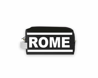 ROME City Abbreviation Travel Dopp Kit Toiletry Bag | Travel Gift | Travel Case | Groomsmen Gift | Homesick Gift | Rome Gifts