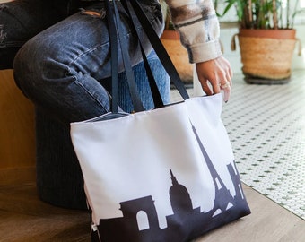 Paris France Skyline Weekender Tote | Travel Gift | Gifts for Wife | Homesick Gift | Grad Gift | Corporate Gift | Paris Gifts