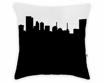 Toledo OH Skyline Large Throw Pillow | Homesick Gift | Moving Gift | Airbnb Decor | Realtor Client Gift | Toledo Gifts