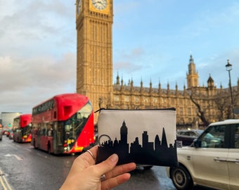 London England Skyline Vegan Leather Mini Wallet | Birthday Gift | Going Away Gift | Gifts for Her | London Gifts