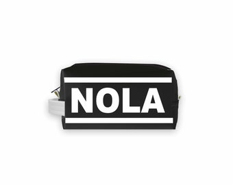 NOLA (New Orleans) City Abbreviation Travel Dopp Kit Toiletry Bag | Travel Gift | Travel Case | Groomsmen Gift | Homesick Gift