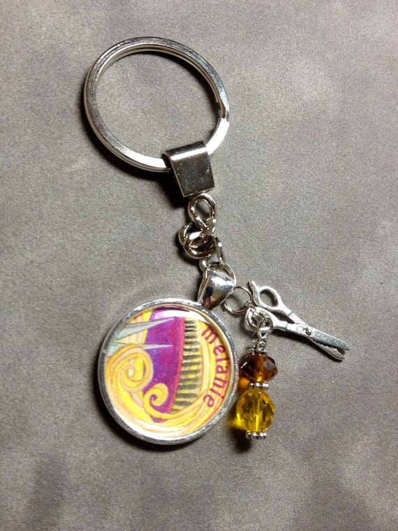 Items similar to Custom Charm Keychain on Etsy