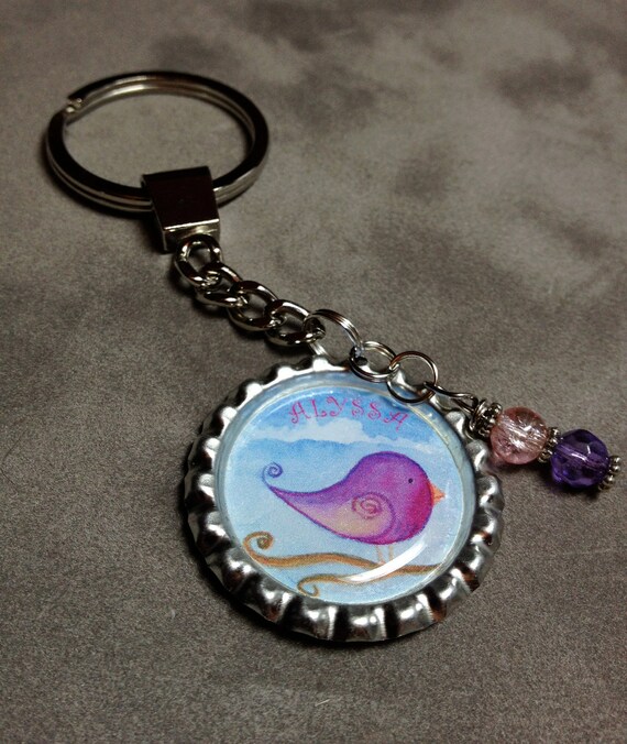 Items similar to Custom Charm Keychain on Etsy