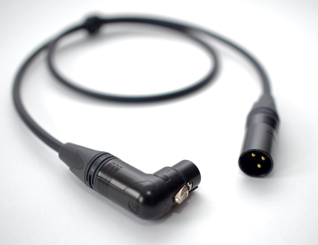 1-100' Canare L4E6S Star Quad Mic Cable | Neutrik Gold Right Angle XLR ...