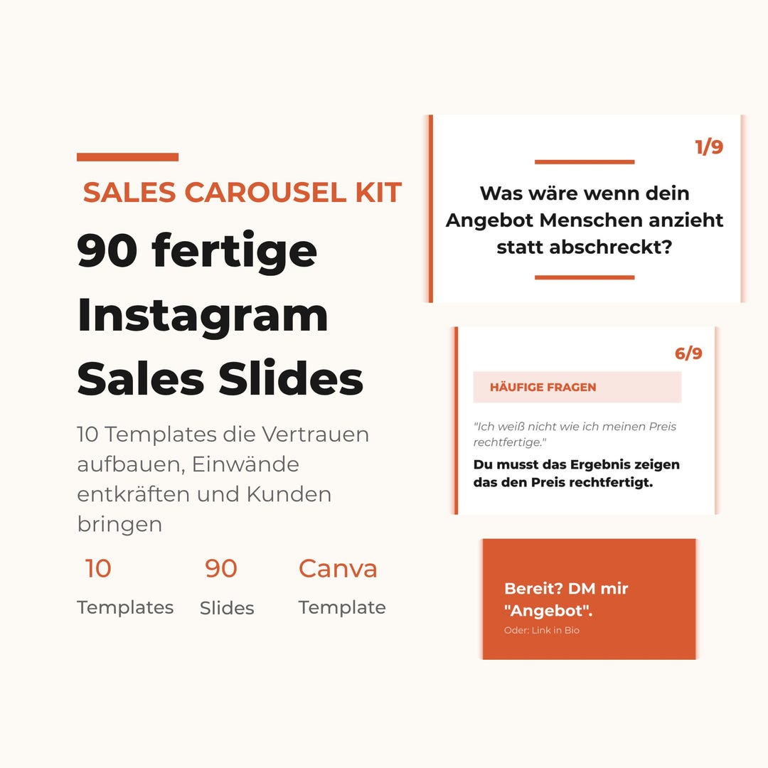 Instagram Carousel Templates (canva) | Sales Carousel Kit | 90 Slides ...