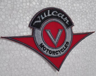 Patch Kawasaki Vulcan Embroidery Biker 