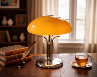 Bauhaus Mushroom Lamp Dimmable Crystal Mid Century Modern Bedside Light