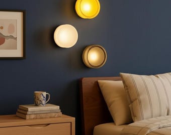 Applique da parete a LED Nordic Jelly – Lampada minimalista in acrilico, ambra e grigio