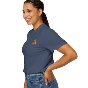 Monkey Punch Embroidered Heavyweight T-Shirt | Minimalist Meme Top image 18
