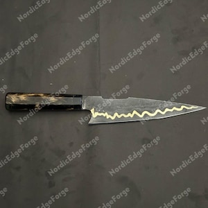 Kupfer Damast Kochmesser Handmade Küchenmesser Professionelle Kochen Kulinarisches Geschenk für Ihn Sie Bild 7