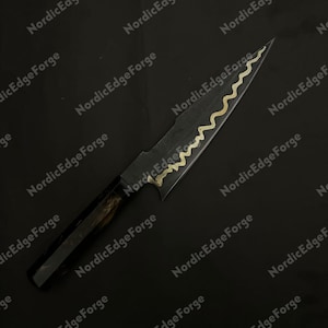 Kupfer Damast Kochmesser Handmade Küchenmesser Professionelle Kochen Kulinarisches Geschenk für Ihn Sie Bild 3