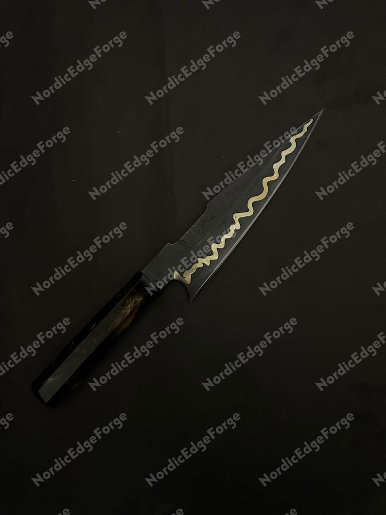 Kupfer Damast Kochmesser Handmade Küchenmesser Professionelle Kochen Kulinarisches Geschenk für Ihn Sie Bild 3