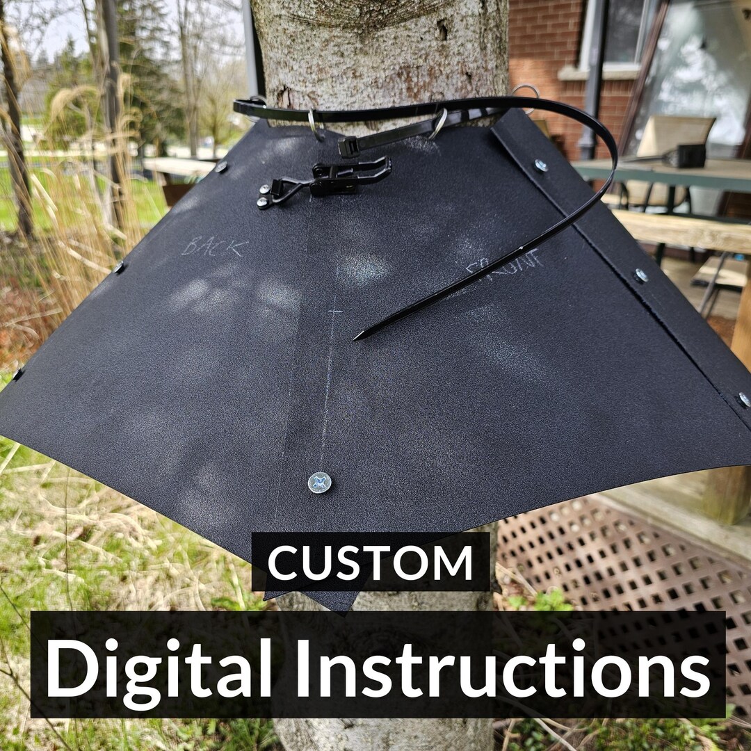 Tree Baffle DIY Squirrel Baffle for Tree - Digital Instructions- Build-up Your Own ...