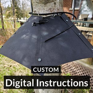DIY Squirrel Baffle for Tree - Digital Instructions- Build-Up Your Own Tree Guard for Bird Feeders, Fruit Trees, Nut Trees