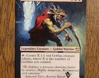 Krenko, Mob Boss | Magic The Gathering Hand Painted Card Alter