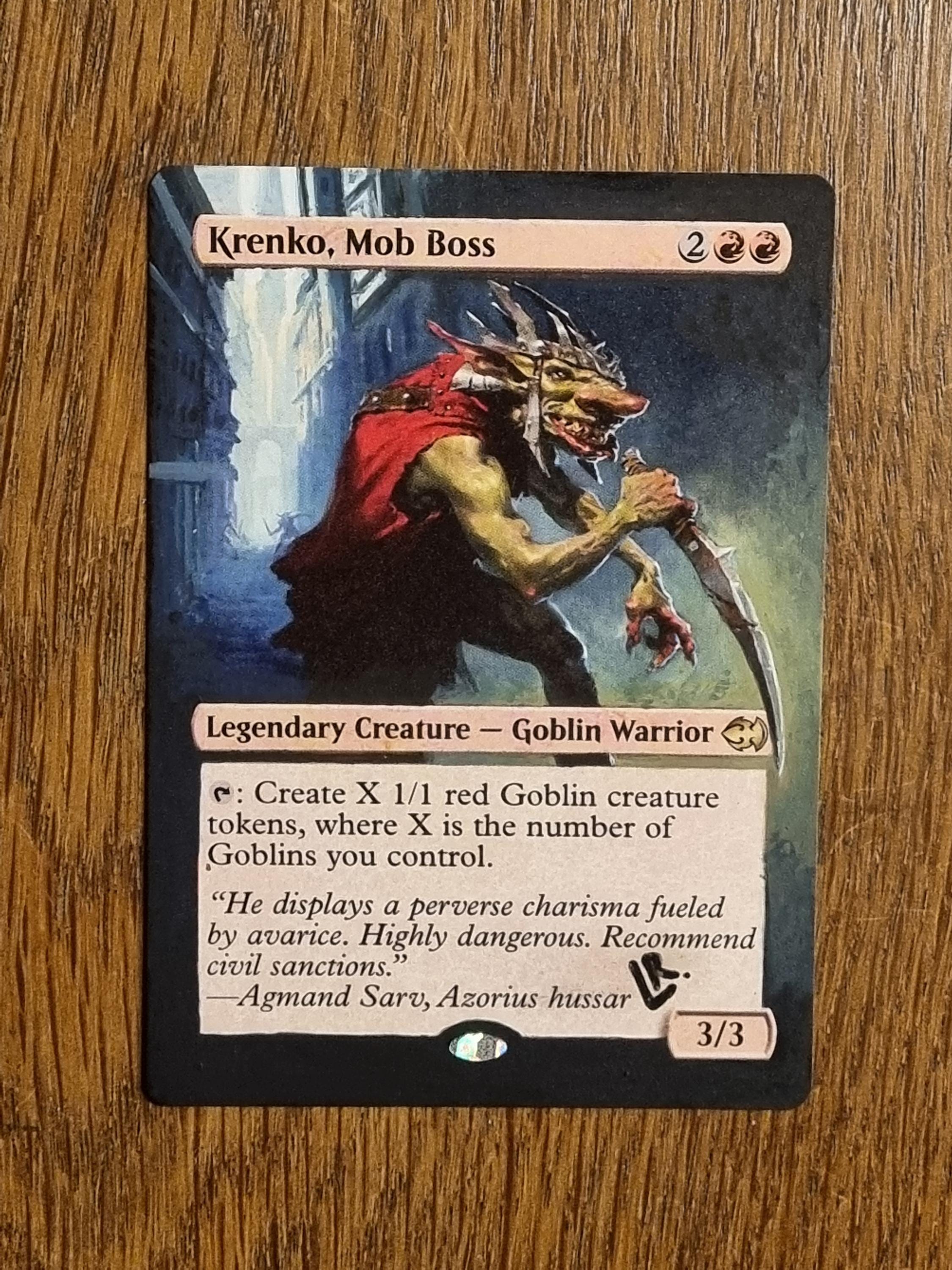 Mtg Altered Art Krenko Mob Boss - Etsy