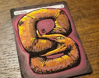 Sol Ring | Magic The Gathering Hand Painted Card Alter