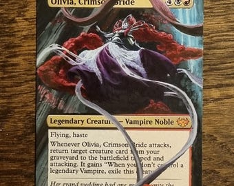 Olivia Crimson Bride | Magic The Gathering Hand Painted Card Alter