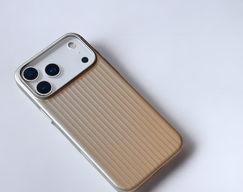 Electroplated 3D Stripe Matte MagSafe Magnetic Phone Case for iPhone 17–15 Series