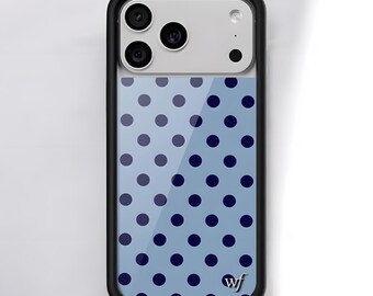 3D Polka Dot iPhone Case – Wave Design, Slim TPU