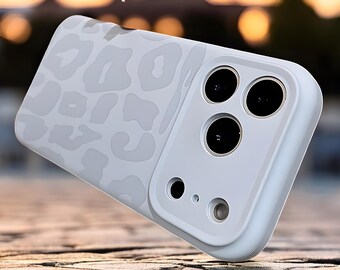 Leopard Pattern Liquid Silicone Case for iPhone 17 16 Pro Max Soft Shockproof Cover