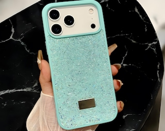 Bling Multicolored Rhinestone Phone Case for iPhone 17 Pro Max, Glitter Camera Protect Cover