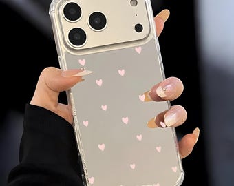 iPhone-hoesje Love Heart Mirror, acryl bumpercover