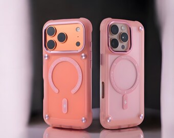 MagSafe iPhone Case – Frosted Translucent, Shockproof Anti-Fall Cover