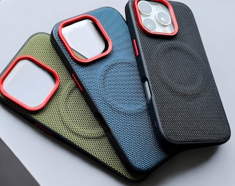 Magnetic Wireless Charging PU Leather iPhone Case, Shockproof Cover