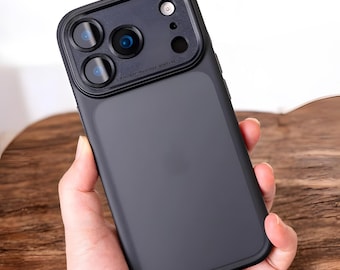 iPhone 15-17 Pro Max Case - Active Touch Camera Button, Matte Armor Shockproof Cover